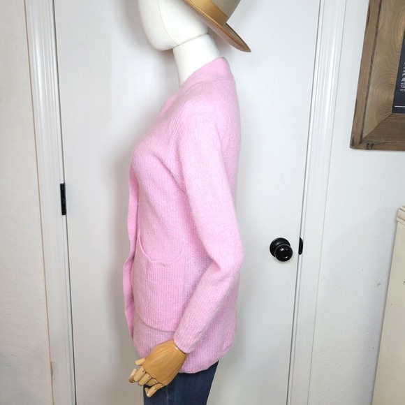 Everlane Pink Alpaca Blend Wool Cardigan Size XS - Picture 6 of 9